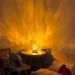 Atmosphere Night Light Creative Gift Bedroom Bedside Flame Table Rotating Starry Sky Projection Lamp Smart_maomaolike.com