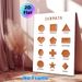 Greek Geometry Shapes Painting Poster, Matte Textured Greek Geometric Figures Poster, Clearly Labeled Design To Assist Geometric Learning, Suitable_maomaolike.com