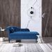 Aijia 60" Velvet Multifunctional Storage Chaise Lounge Buttons Tufted Nailhead Trimmed Solid Wood Legs With 1 Pillow,Blue_maomaolike.com