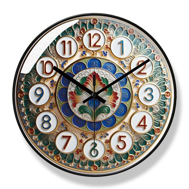 Ultra-Quiet 7107 Creative Living Room Light Luxury Simple Modern Personality Home Wall Quartz Clock_maomaolike.com