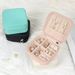 Travel Jewelry Case Small Jewelry Box Jewelry Organizer Storage Case Portable PU Leather Mini Jewelry Travel Case For Girls Womens Earring, Necklace, Rings,Bracelets_maomaolike.com
