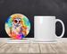 Hippie Animal Barn Owl Large Sandstone Coasters Pack Of 4 Absorbent Round Coasters Decor Gifts For Men Or Women, 4 In, Multicolor_maomaolike.com