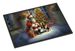 Basset Hound And Santa Claus Doormat Front Door Mat Indoor Outdoor Rugs For Entryway, Non Slip Washable Low Pile, 24H X 36W_maomaolike.com