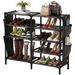 Shoe Rack With Pockets, 5-Tier Shoe Boots Organizer Freestanding Shoe Shelf For Entryway Bedroom,Clearance_maomaolike.com