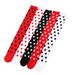 Unisex Christmas dress up stockings holiday masquerade dress up props COS ladybug polka dot knee high socks stockings_maomaolike.com