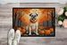 White Boxer Fall Doormat Front Door Mat Indoor Outdoor Rugs For Entryway, Non Slip Washable Low Pile, 24H X 36W_maomaolike.com