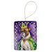Boxer King Of Mardi Gras Porcelain Ornament Christmas Tree Hanging Decorations For Home Christmas Holiday, Rectangle, Gift, Multicolor_maomaolike.com