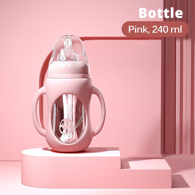 Baby Bottle Dual Use And Children Drinking Cup Bottle Grip Handle For Natural Wide Mouth PP Glass Silicone Handle_maomaolike.com