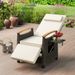 Patio Wicker Recliner Chair With Adjustable Backrest And Footrest_maomaolike.com