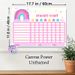 Rainbow Themed Reward Chart Painting Poster, Pastel-colored Cute Cartoon Rainbow Scene Poster, Practical Tool To Track Daily Progress And Rewards_maomaolike.com