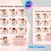 Wudu Step-by-Step Guide Painting Poster, Cute Cartoon Illustrated Islamic Ritual Steps Poster, Clear Step-by-step Guidance For Religious Preparation_maomaolike.com