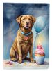 Chesapeake Bay Retriever Happy Birthday House Flag Large Porch Sleeve Pole Decorative Outside Yard Banner Artwork Wall Hanging, Polyester, House Size, Multicolor_maomaolike.com
