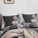 Floral Duvet Cover Queen Comforter Cover Soft Brushed Printing Three Piece Set_maomaolike.com