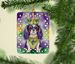 Cavalier Spaniel King Of Mardi Gras Porcelain Ornament Christmas Tree Hanging Decorations For Home Christmas Holiday, Rectangle, Gift, Multicolor_maomaolike.com