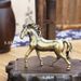 Solid Brass Handheld Piece Antique Galloping Horse Desktop Office Living Room Pure Copper Ornament_maomaolike.com