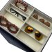 Unisex Glasses storage box multi-lattice sunglasses display props handstring play storage box carpet counter display props_maomaolike.com