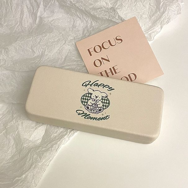 Unisex High appearance level glasses case female student cartoon cute light portable anti-pressure myopia glasses storage box_maomaolike.com