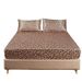 Satin Printed Silk Bed Sheet And Pillowcase Three Piece Set Gold Leopard Silver Leopard Pink Leopard Bed Cover And Pillowcase_maomaolike.com