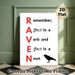 Grammar Reminder Painting Poster, Minimalist Typography With Raven Silhouette Poster, Practical Guide To Distinguish Affect & Effect, Ideal For Study_maomaolike.com