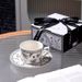 Fritillaria Flower Niche High-End French Retro Style Black And White Coffee Cup Luxury Box Exquisite Gift Set_maomaolike.com