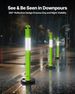 3 Pack Traffic Delineator Posts, 48 Inches Traffic Safety Cones With Weighted Base And Reflective Strips, Heavy Duty Delineator Posts For Construction Site, Parking Lot, Crowd Control, Green_maomaolike.com