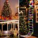 11 Ft Santa Claus Ladder Lights, Christmas Lights, Outdoor Ladder Lights_maomaolike.com