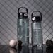 1.5/2Liter Sport Straw Bottle With Time Scale Plastic Summer Cold Juice Water Cup Large Capacity Portable Travel Bottles_maomaolike.com