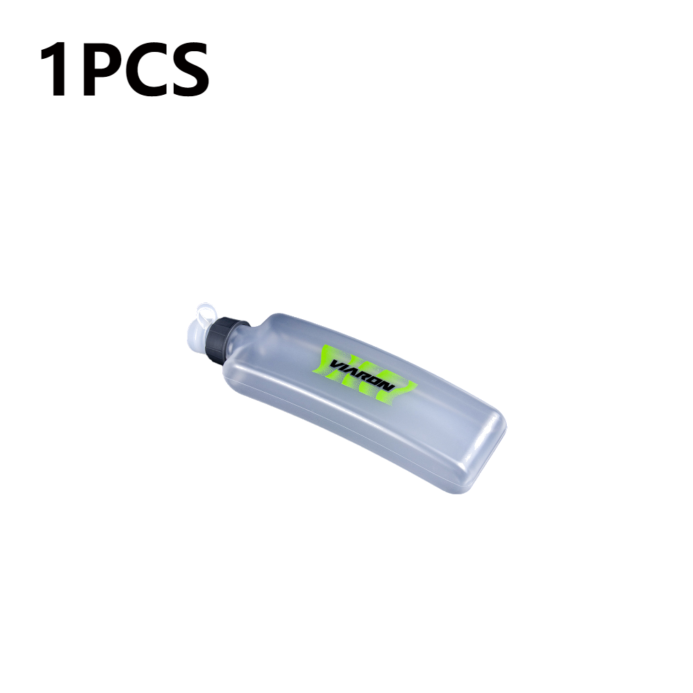 350ml Running Bottle Flat Kettle Portable Bicycle Hiking Fitness Water Bag With Dust Cover Marathon Outdoor Drinkware_maomaolike.com