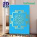 Mandala & Star Of David Painting Poster, Minimalist Gold Line Spiritual Pattern Poster, Calming Design Ideal For Yoga Studio, Meditation Space And_maomaolike.com