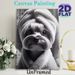 Cute Dog Painting Poster, Monochrome Realistic Fluffy Dog Wrapped In Towel Poster, Warm Cozy Vibe Ideal For Bedroom, Living Room And Pet Lovers_maomaolike.com