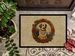 Anatolian Shepherd Dog Christmas Flowers Doormat Front Door Mat Indoor Outdoor Rugs For Entryway, Non Slip Washable Low Pile, 24H X 36W_maomaolike.com