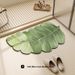 Ins Style Absorbent Floor Mat Green Plant Bathroom Foot Mat Bathroom Household Special-Shaped Door Mat Diatom Mud Carpet_maomaolike.com