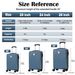 3-Piece Hardshell Travel Luggage Set With TSA Lock & Double Spinner Wheels, Large Capacity Rolling Cases For Family Travel & Business Trip, Lightweight Expandable Suitcases_maomaolike.com