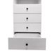 70.2"H Livelylodge Wooden Modular Closet Organizer:Modern Open Wardrobe Closet System With 4 Drawers For Bedroom&Coatroom White Finish_maomaolike.com