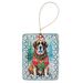 Saint Bernard Christmas Porcelain Ornament Christmas Tree Hanging Decorations For Home Christmas Holiday, Rectangle, Gift, Multicolor_maomaolike.com