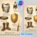 Armor Of God Themed Painting Poster, Warm-toned Detailed Biblical Armor Elements Poster, Inspirational Religious Verse Decor For Home, Church & Study_maomaolike.com