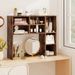 Desktop Bookshelf With 7 Open Cubbies And 3 Adjustable Shelves 2 Anti-toppling Kits For Computer Desk, Writing Desk, Vanity Table, Coffee Bar_maomaolike.com
