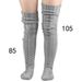 Unisex Over the knee pile socks thick wool floor socks for women's foot warmers knitted long over the knee socks_maomaolike.com