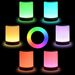 Home Furniture New LED Colorful Creative Wood Grain Charging Night Gift Bedside Table Lamp Touch Pat Atmosphere Light_maomaolike.com