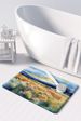 Nevada Sagebrush In Watercolor Memory Foam Kitchen Mat Machine Washable Anti-Fatigue Mat Cushion Comfort Bath Mat Or Kitchen Rug_maomaolike.com
