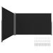 VEVOR Retractable Side Awning 236" X 63",Double Retractable Patio Screen Waterproof, Retractable Room Divider Black For Privacy, Garden, Outdoor, Patio And Terrace_maomaolike.com