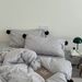Wholesale INS Japanese Pure Cotton Double Layer Crepe All-Cotton Simple Nordic Style Polka Dot Pom-Pom Four-Piece Set_maomaolike.com