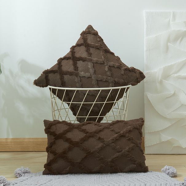 Home & GardenPlush Long Striped Pillowcase Geometric Winter Cushion Cover Sofa Backrest Cover_maomaolike.com