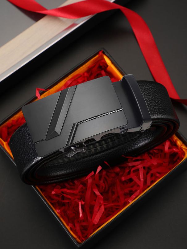 HOT JIFANPAUL New Fashion Automatic Buckle Business Genuine Leather Jeans High Quality Men's Belt No Gift Box_maomaolike.com