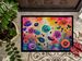 Anemones In Color Doormat Front Door Mat Indoor Outdoor Rugs For Entryway, Non Slip Washable Low Pile, 24H X 36W_maomaolike.com