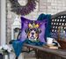 Greater Swiss Mountain Dog King Of Mardi Gras Throw Pillow Machine Washable, Indoor Outdoor Decorative Pillow For Couch, Bed Or Patio, 18Hx18W_maomaolike.com