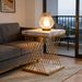 Square End Table, 2-Tier Side Table Modern Bedside Table_maomaolike.com