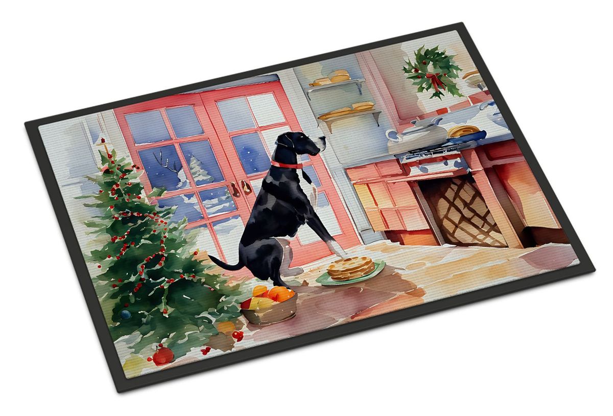 Great Dane Christmas Cookies Doormat Front Door Mat Indoor Outdoor Rugs For Entryway, Non Slip Washable Low Pile, 24H X 36W_maomaolike.com