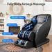 Massage Chair Full Body, Zero Gravity SL-Track Shiatsu Massage Recliner Chair With Body Scan, Airbags, Foot Rollers, Deep Yoga Stretch, Heating (Black)_maomaolike.com