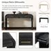 Unique Retro Silhouette Console Table With Open Style,Two Top Drawers For Entrance,Dinning Room,Living Room_maomaolike.com
